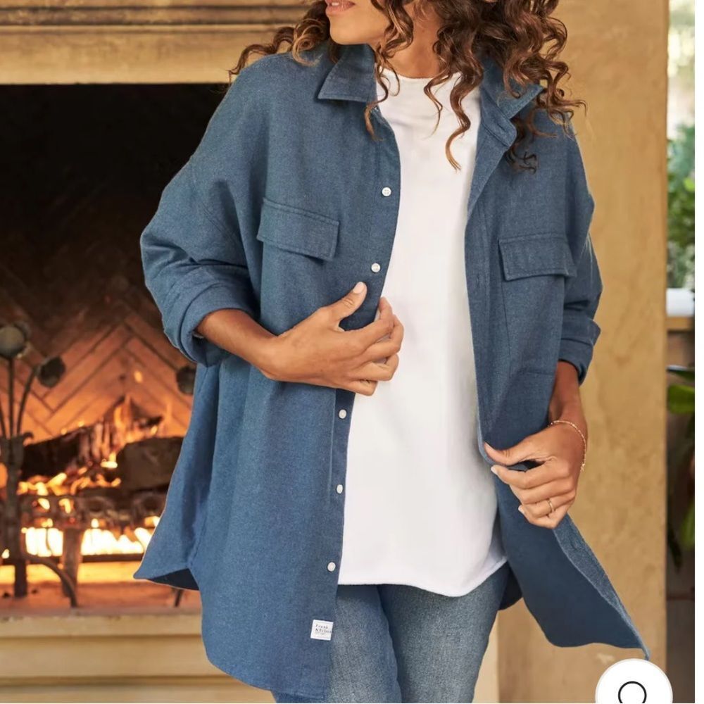 McLoghlin Frank & Eileen Oversized Shirt Jacket Size XS/S